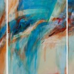 Contrasting Definitions  2011
30 x 72 inches triptych 
acrylic on canvas
SOLD